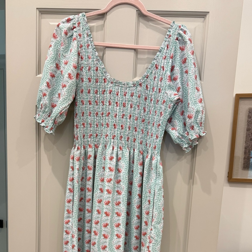 Hill House Floral Smocked Maxi Dress